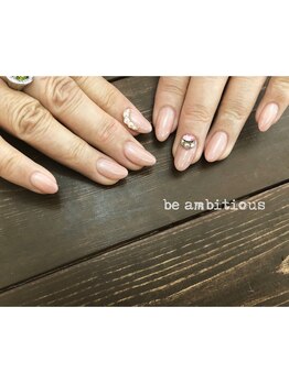 ネイルサロンアンドスクール ビーアンビシャス(be ambitious)/Vカットストーン☆