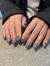 ブルーマグネットネイル