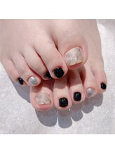 バニーアイズ 博多店(Bunny eyes)/大理石ネイル♪