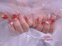 ユミ(U mi)/チップ長さ出し チークネイル