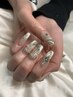 チップ長さ出し10本マグネットワンカラー＋パーツ付け放題