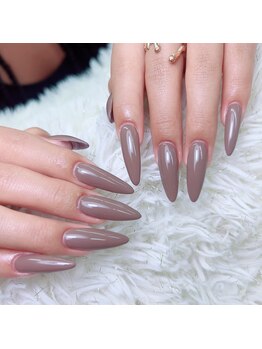 アートネイル ギャラリー(Art nail Gallery)/大人上品モカグレージュ