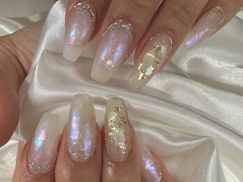 シピ ネイル(Chipi Nail)/マット×オーロラネイル