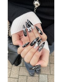 ブラックリボンネイル