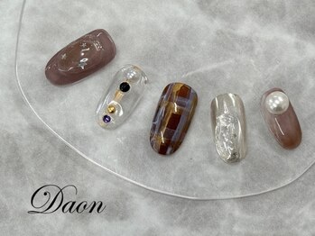 ダオン(DAON)の写真/わかりやすい定額制メニューで料金を気にせずにネイルが楽しめる♪＋550円でパラジェルへの変更も可能★