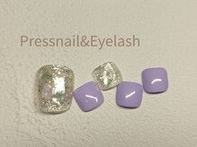 プレス ネイルアンドアイラッシュ(PRESS NAIL&EYELASH)/【フット】定額※オフ込￥10800