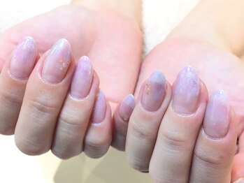 ネイルズ ララ(nails Lala)/シンプルキラキラネイル