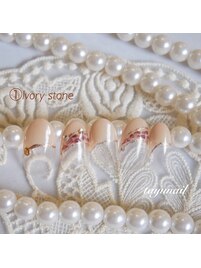 レオパードフレンチネイル