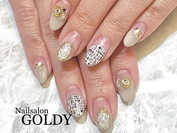 ネイルサロン ゴールディ(NAIL SALON GOLDY)の写真/認定講師監修のトレンドデザインコースが充実♪ワンランク上の最旬ネイルで気分の上がる指先に☆