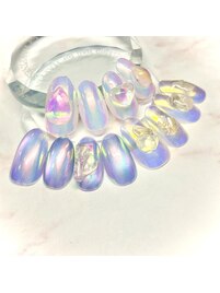 うるうるオーロラネイル ￥9,900