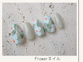 プレンティー 北千住西口店(plenty)/フラワーアートネイル
