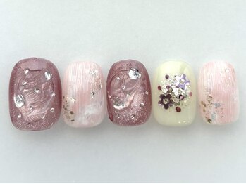 アイネイルズ 池袋店(I-nails)/お花ピンク