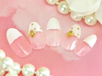 エムネイル(M Nail)/フレンチ・ホロフラワー