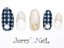 ジュリーネイル 所沢店/千鳥柄ネイル