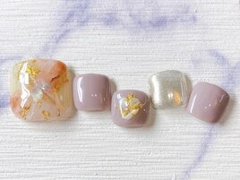 大理石フットネイル
