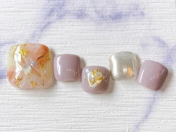 ネイルサロン インプレス(Impress)/大理石フットネイル