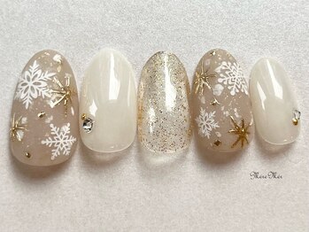 パラジェル認定サロン メールメール 池袋店(MereMer)/雪の結晶ネイル