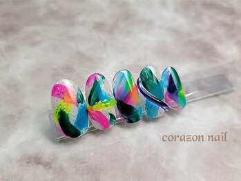 コラソンネイル(corazon nail)の写真/【口コミ4.9★一番人気90分やり放題¥7380】持ち込みアートはブログをCheck♪