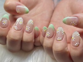 フレンチフラワーネイル