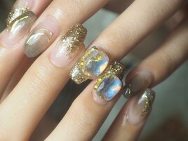 ラメニュアンス◇ミラーアート