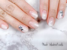 ノアブルーバードネイルズ(Noah' bluebird .nails)/シェルで紫陽花