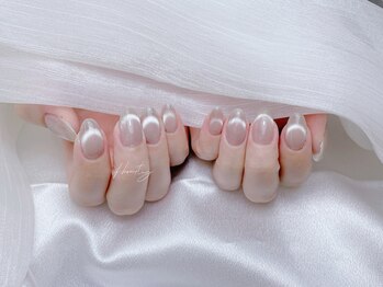 ミオ 上野店(mi.o)/雪っぽいマグネットネイル