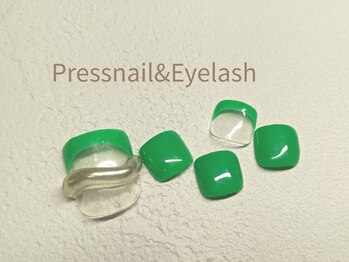 プレス ネイルアンドアイラッシュ(PRESS NAIL&EYELASH)/【フット】定額※オフ込￥10800