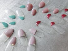 ネイリシャス(NAILICIOUS)/デザインフレンチ4種