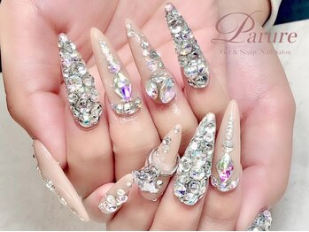 パリュール ローズ西新宿店(Parure)の写真/【150分アートやり放題＆ストーン乗せ放題18400円】スカルプで長さ自由自在♪ちび爪さんも!強度抜群◎