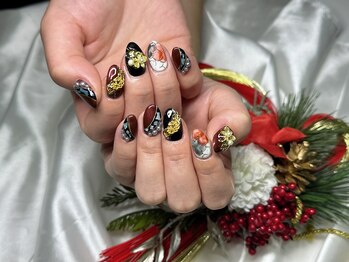 ネイル スパ ココプラス(Nail spa Cocoplus)/大人ゴージャスなお正月ネイル