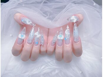 Miya_nail 【ミヤネイル】/長さ出し、アートパーツつけ放題