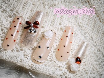 ミスシュガーネイル(MS Sugar Nail)/シンプル定額/小粒ハートネイル