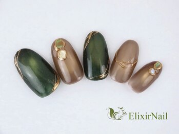 エリクサーネイル 新宿3丁目(Elixir Nail)/定額a シンプル/クーポン使用