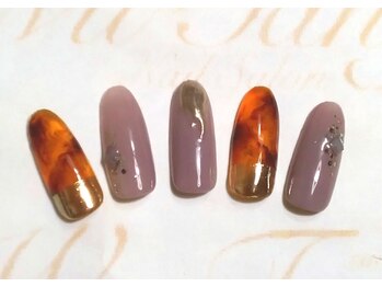 ウータン(Wu-Tang)/おしゃれべっこうネイル￥9000