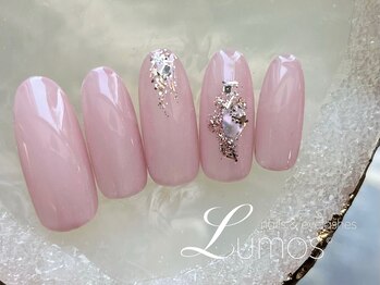 ルーモス 桜川店(Lumos)/シンプルネイル/ラメ/シェル