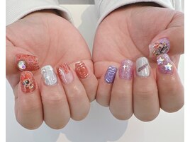 パワーパフガールズネイル