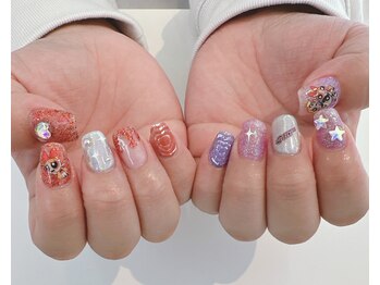 アトリエ ペーニクルス(Atelier Peniculus.)/パワーパフガールズネイル