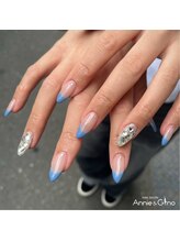 ネイルサロン アニーアンドジーノ(NAIL SALON Annie&Gino)/フレンチ×埋めつくし