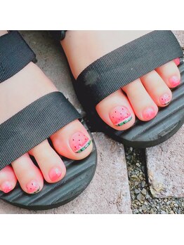 アトリエ ペーニクルス(Atelier Peniculus.)/フットネイル スイカネイル