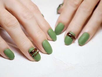 ぷっくりべっ甲ネイル