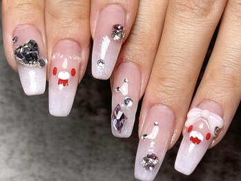 モルフォ 千駄ヶ谷(Morpho)/キラキラキャラクターネイル