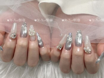 エムプラスネイル 新宿(M+Nail)/雪ネイル