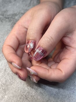 ヒミツキチ 恵比寿店(himitsukichi)/軽めバレンタインネイル