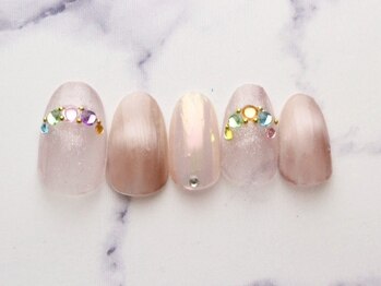 池袋ネイルサロン イイネイル(Ee-Nail)/カラフルストーンネイル初￥6980