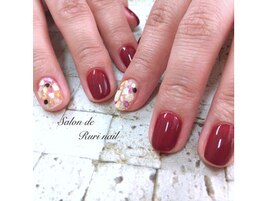 ◎ホロ×シェル＊ショートネイル