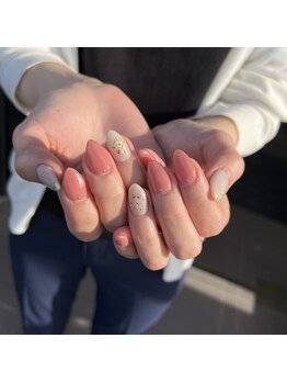 白べぇーっ 本店 湊町店/押し花ネイル