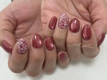 シェルネイル(shell nail)/ツイードネイル