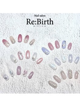 ネイルサロン リバース(Re:Birth)の写真/[オフ無料☆デザイン定額¥5500/¥6500]何度でも同価格♪可愛いネイルを長く楽しみたい…その願い叶えます！