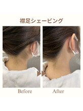 オカオビューティー 枚方市駅前南口店(okao beauty)/襟足シェービング