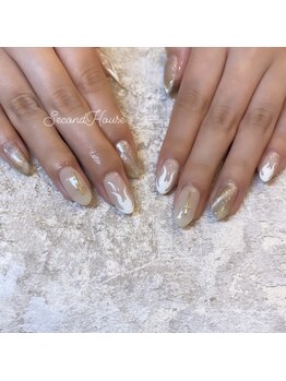 流行りの地雷ネイル(^^)